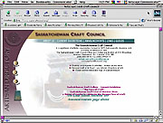 Saskatchewan Craft Council web site