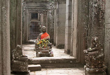 One of the Buddha shrines in the Bayon, at Angkor Thom