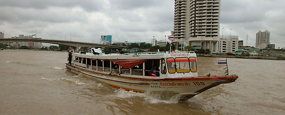 The express river ferry on the Chayo Phraya River, Bangkok