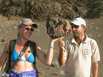 Volcanic rock on Isla Bartolome