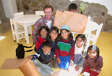 At the "Ninos Restaurant" in Cuzco