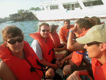 Heading out from the Guantanamera on another Galapagos excursion