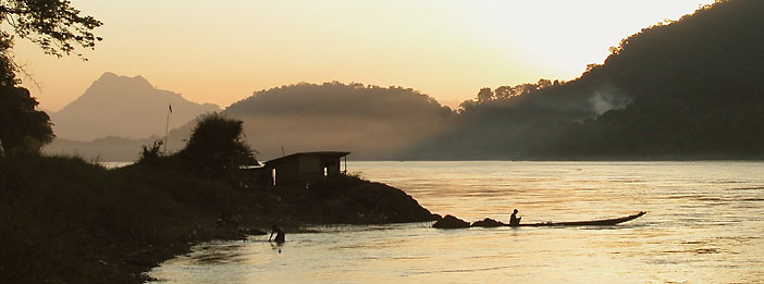 The Mekong River at Luang Prabang, Laos