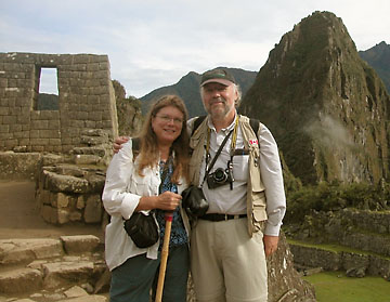 Carol and Gary at Machu Picchu